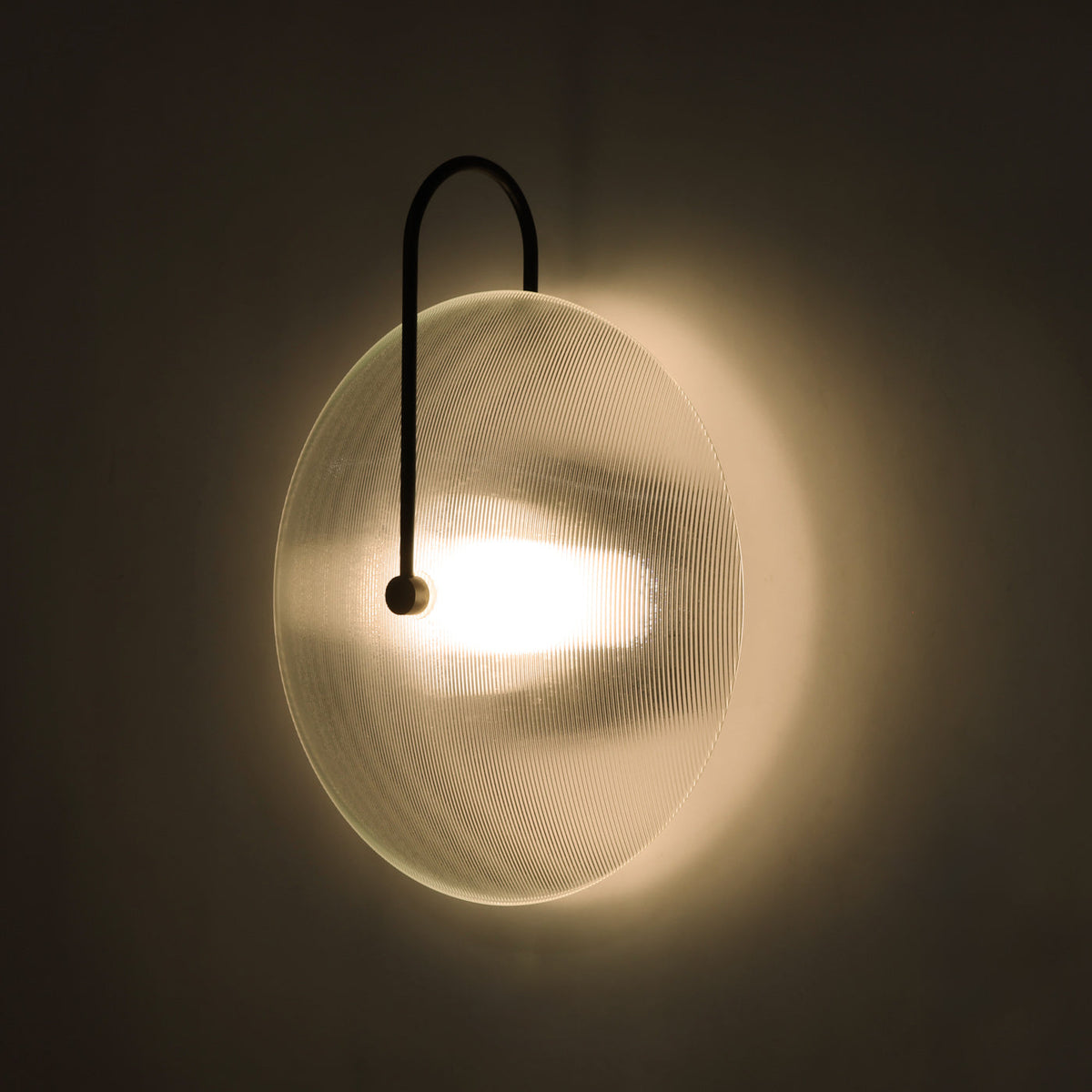 Orbit Mid Century Art Deco Wall Light, ceiling mount detail