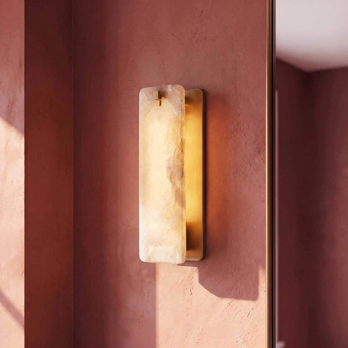 Orvox Wall Lamp, scale beside a doorway