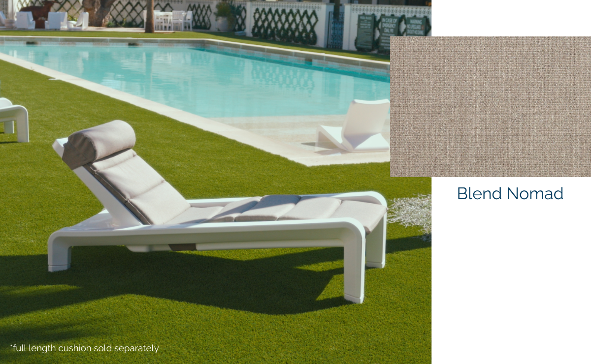 Outdoor Chaise Pillow, styled in a living space