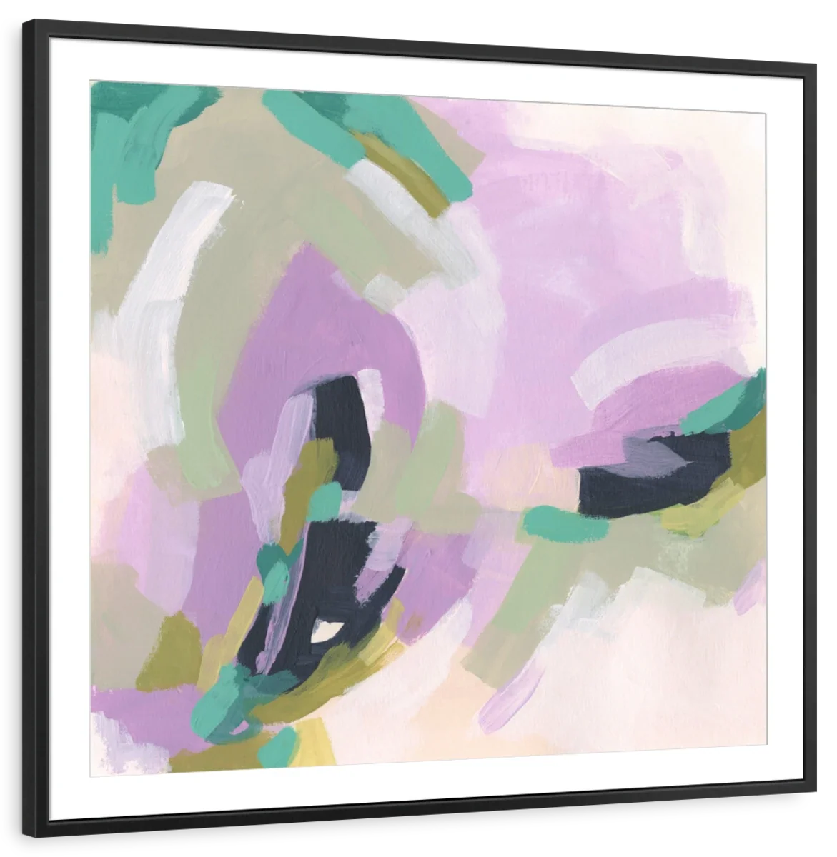 Pastel Brush Abstract III Wall Art, colour and tone detail