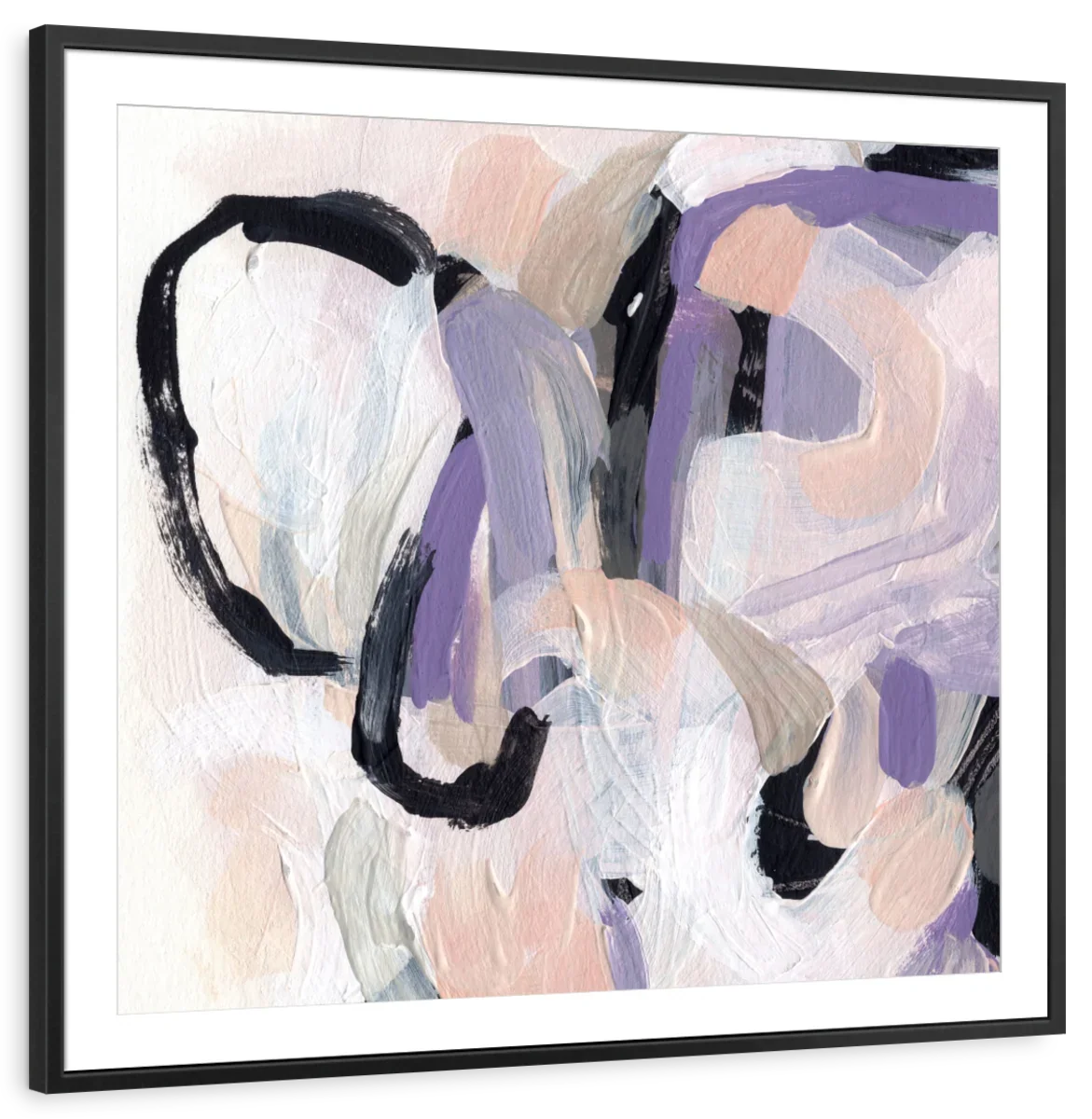 Pastel Brush Abstract IV Wall Art, colour and tone detail