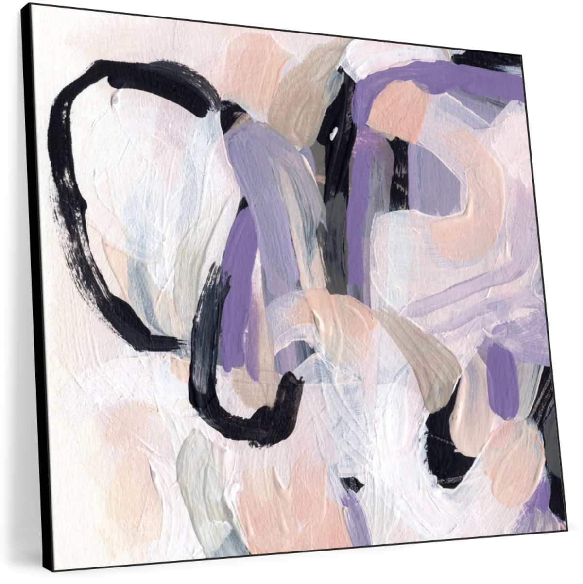 Pastel Brush Abstract IV Wall Art, hung above a console