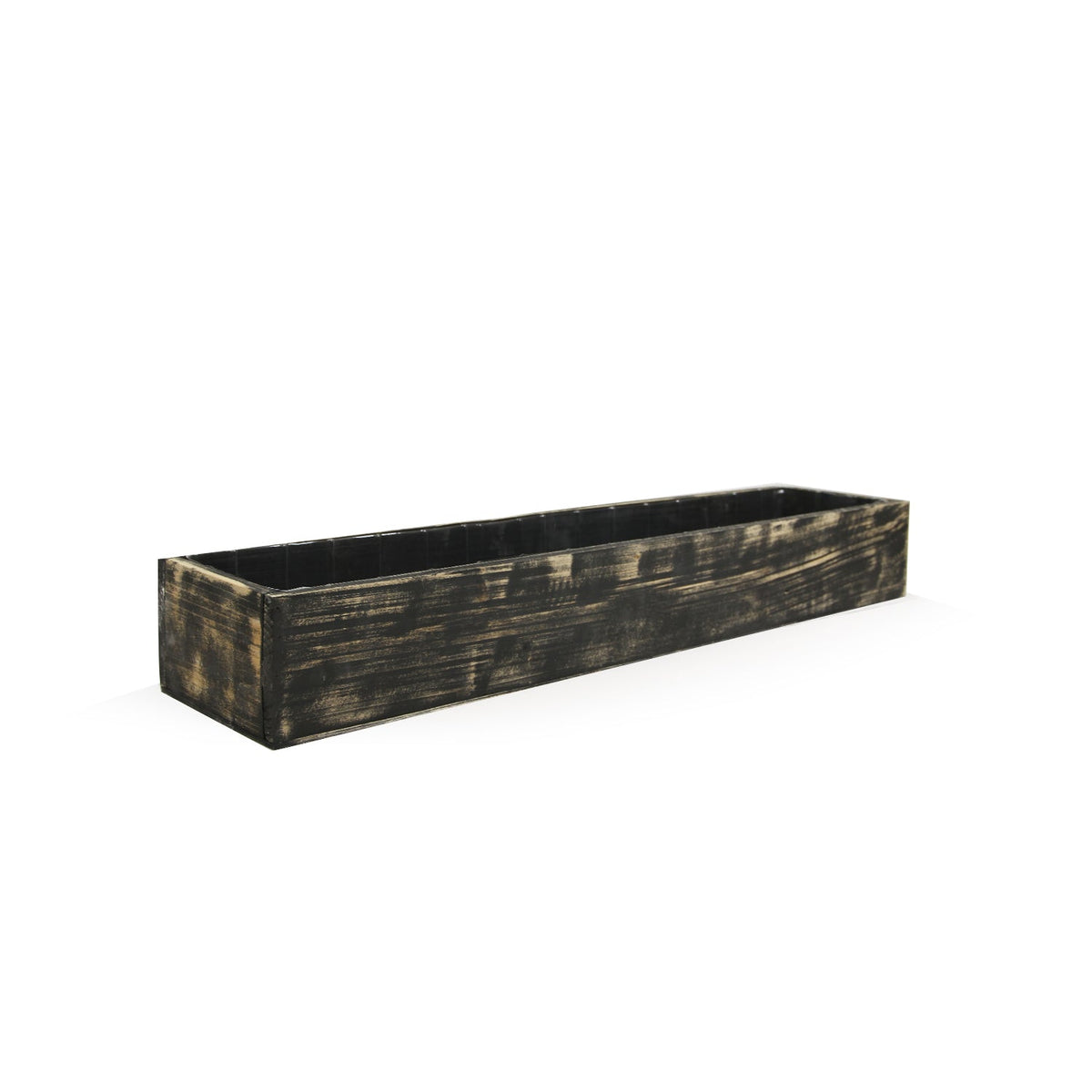 Reclaimed Wood Planter Box, rim and edge detail