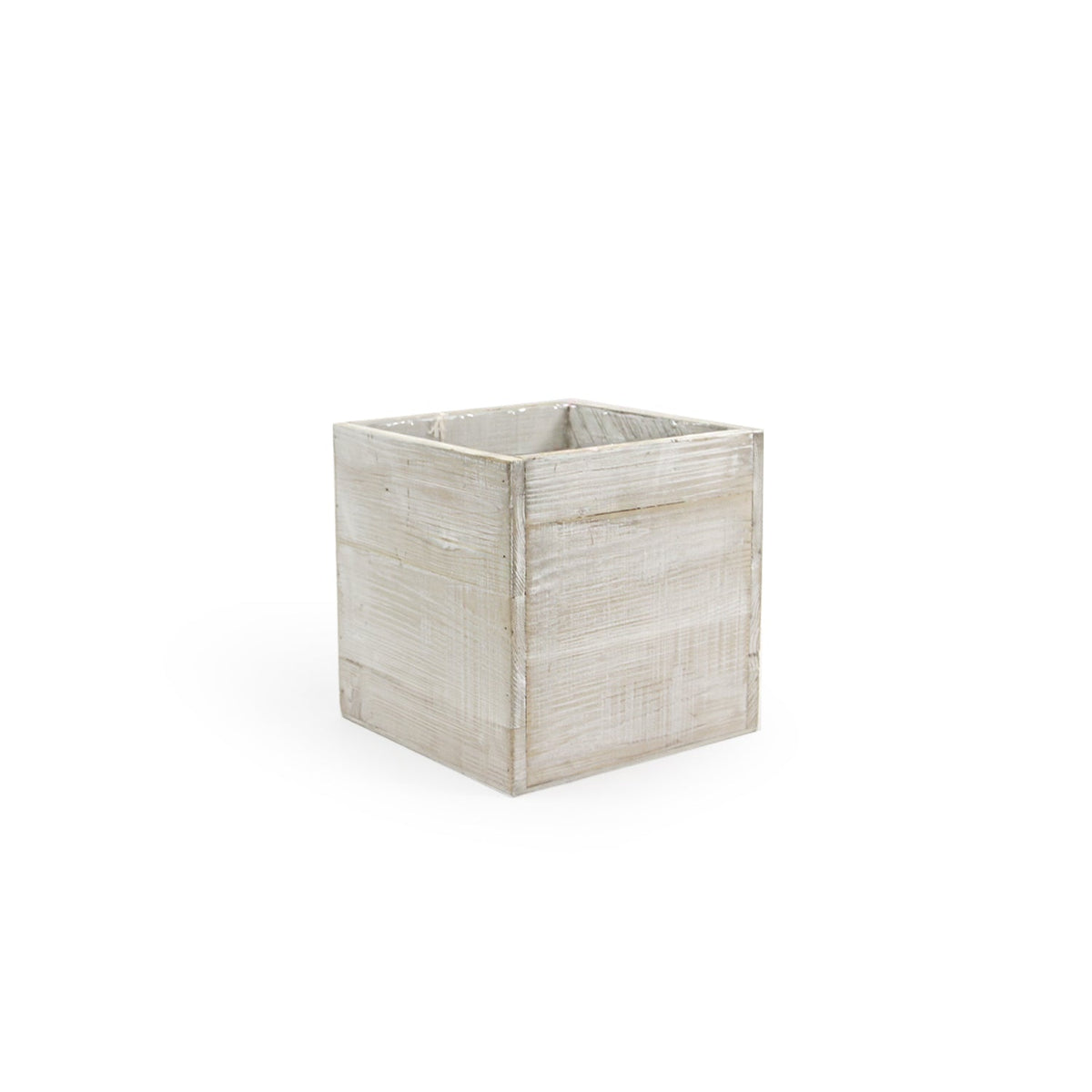 Reclaimed Wood Planter Box, interior view