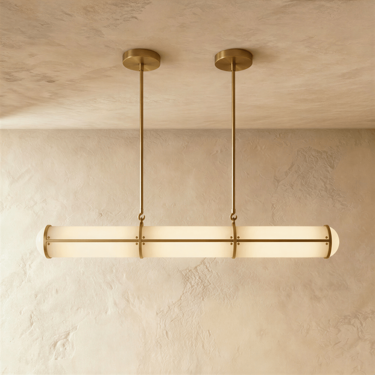 Ridaan Metal Pendant Light, unlit profile view