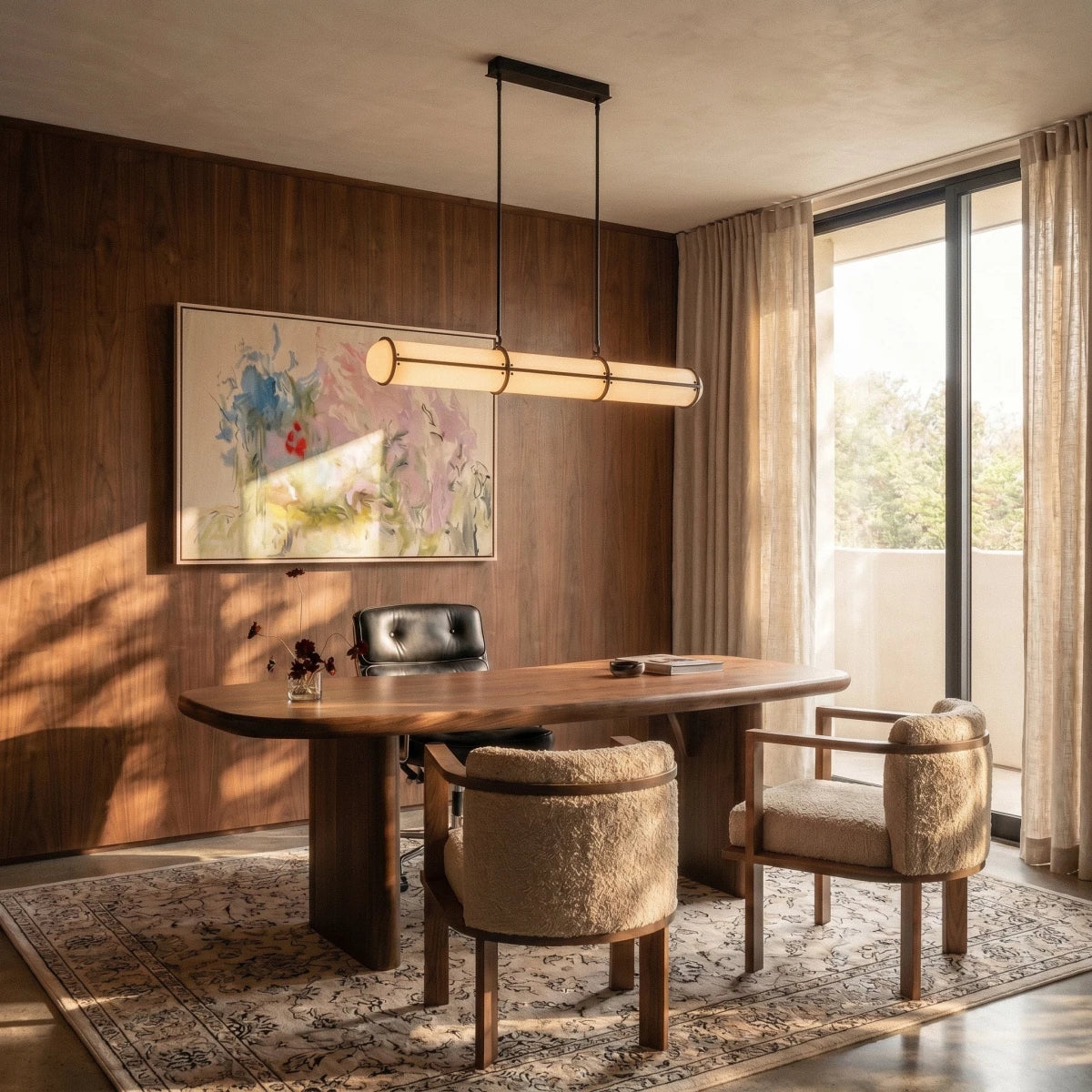 Ridaan Metal Pendant Light, angled view showing the silhouette