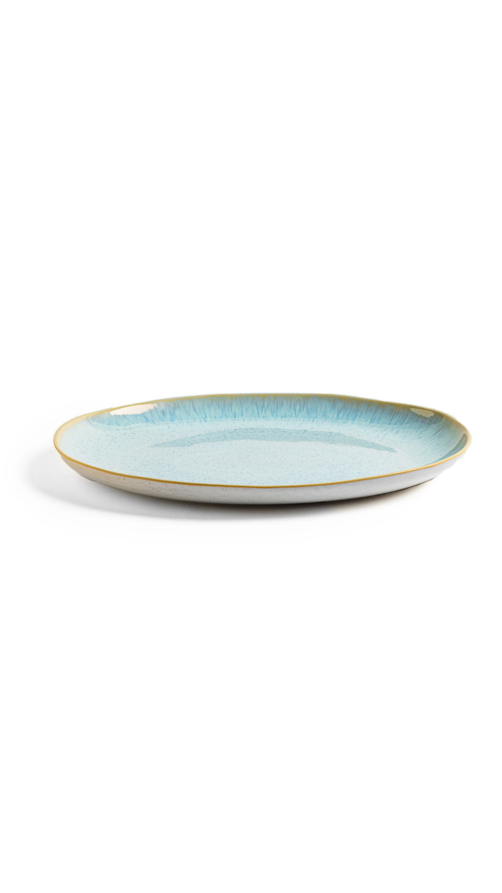 Round Serving Platter, place setting in use