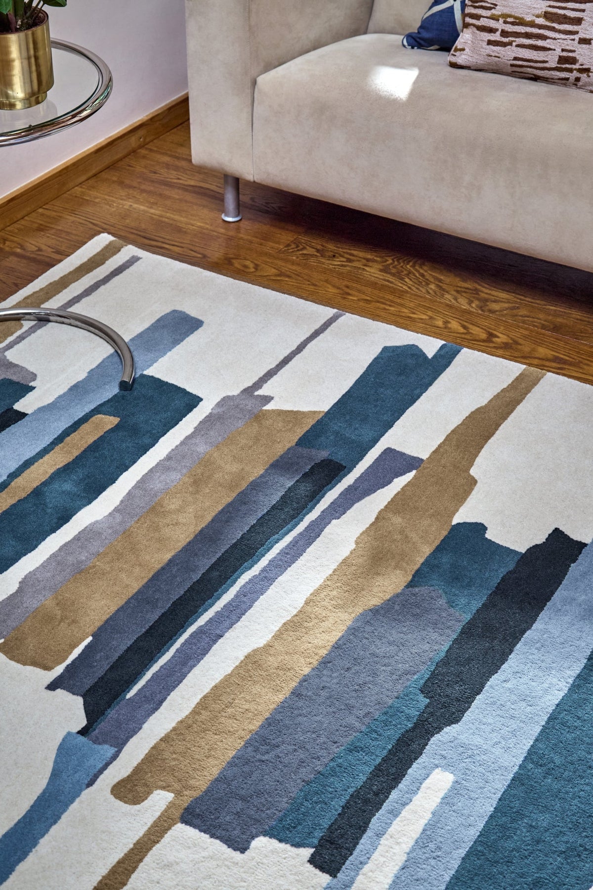 Brink and Campman Zeal Indigo Multi Area Rug by Harlequin