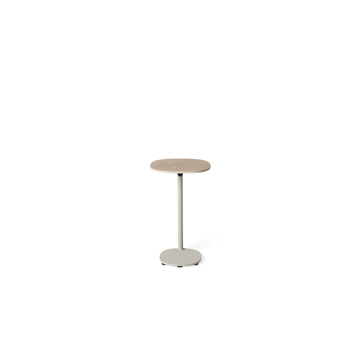 Saratoga Dune Aluminum Side Table, side view