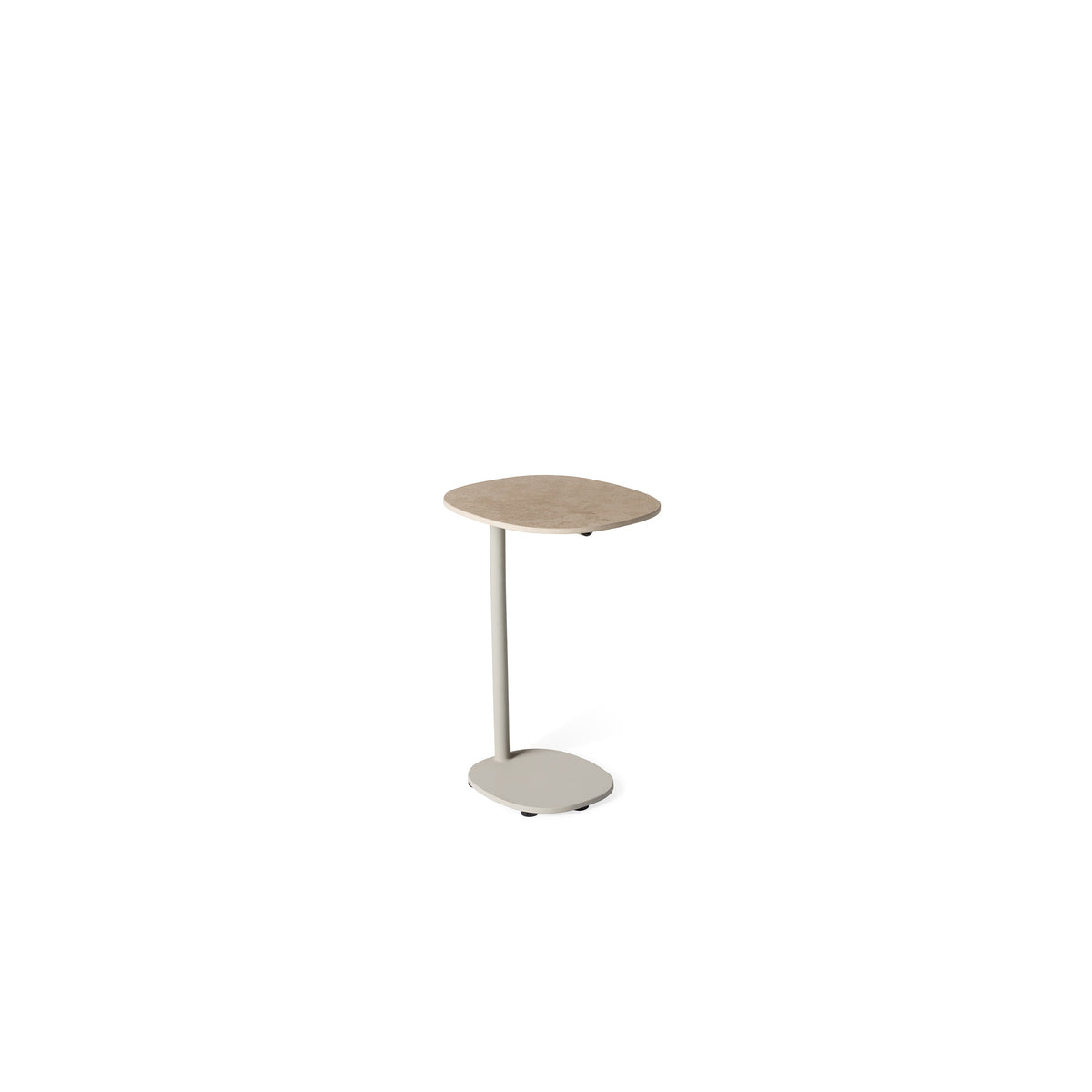 Saratoga Dune Aluminum Side Table, tabletop surface detail