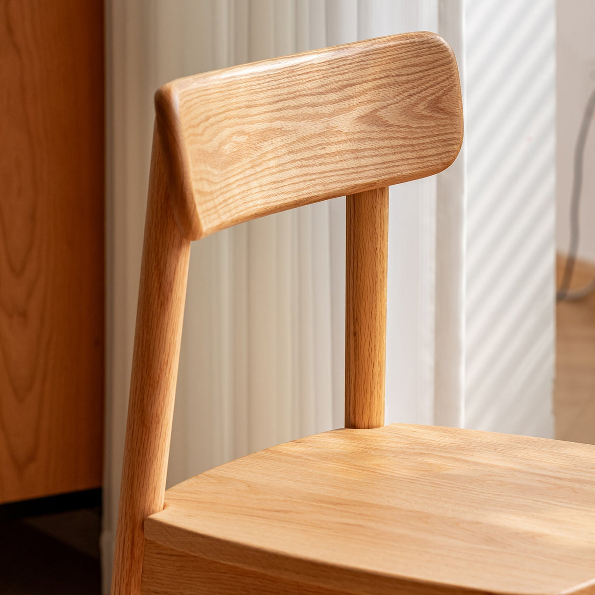 Scandinavian Oak Wood Dining Chair GREEN
