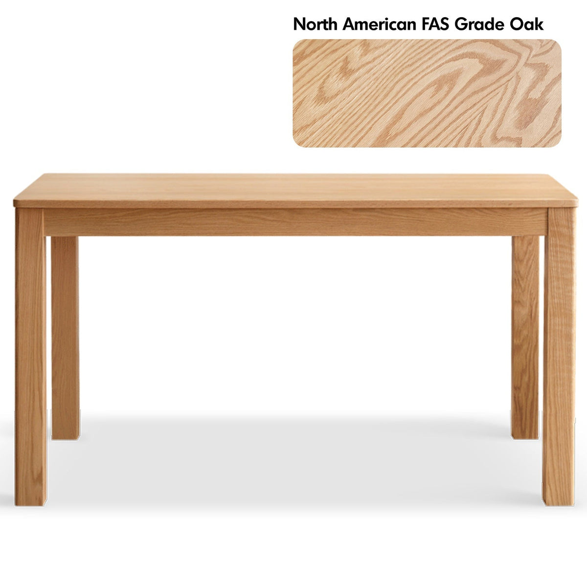 Scandinavian Oak Wood Dining Table ELM