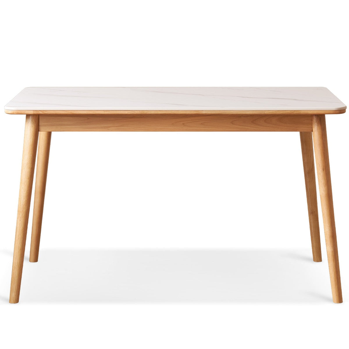 Scandinavian Sintered Stone Rubber Wood Dining Table ROWAN