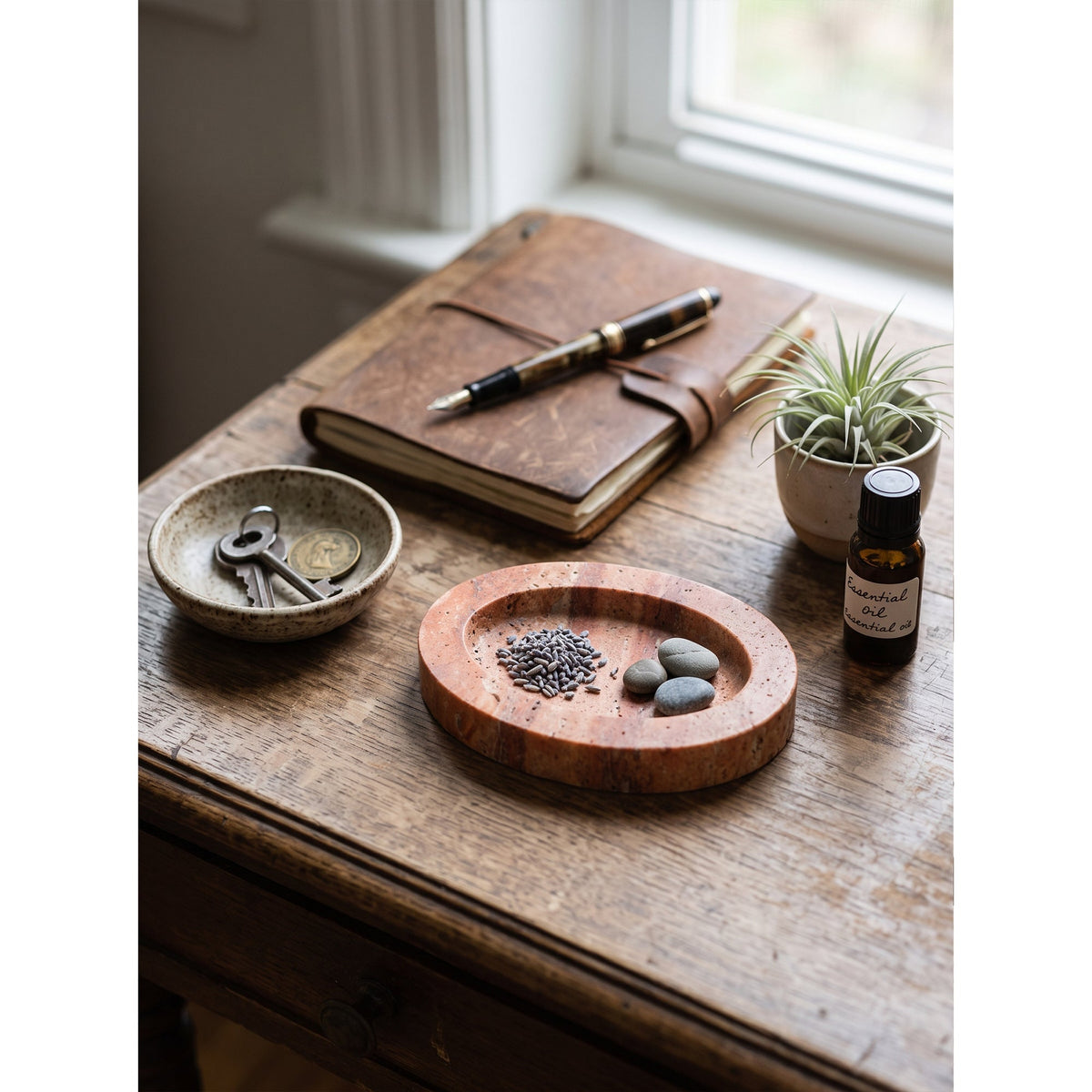 Sedona Canyon Stone Tray, paired with a second piece