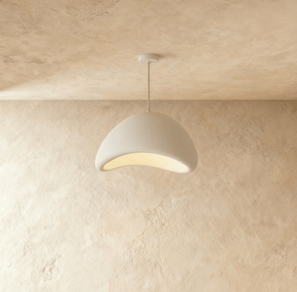 Shibui Metal Pendant Light, close up of the finish and material