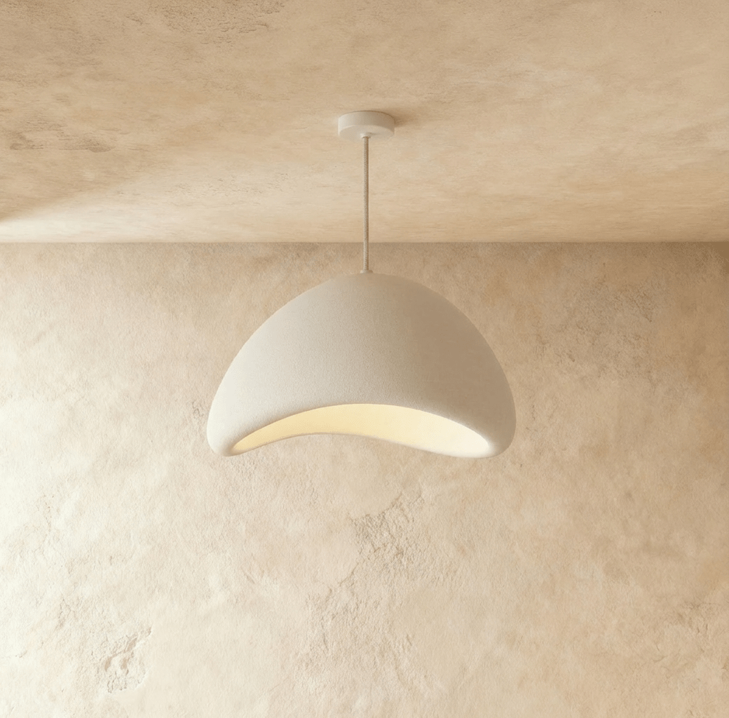 Shibui Metal Pendant Light, glow and light quality close up