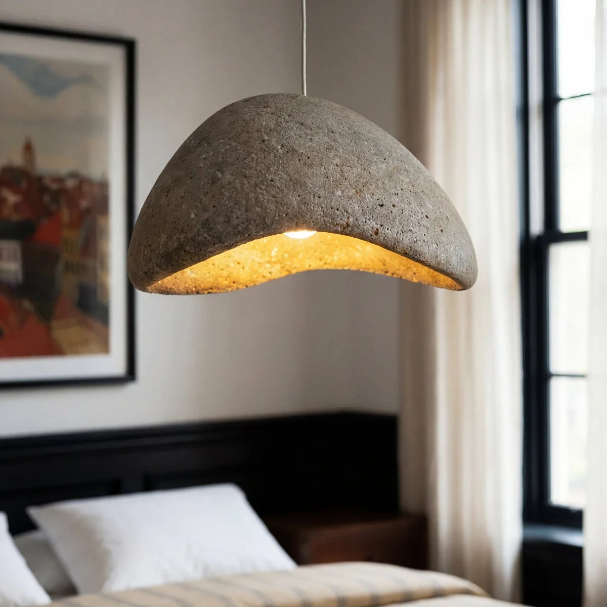 Shibui Sand Metal Pendant Light, second close up of the finish and material
