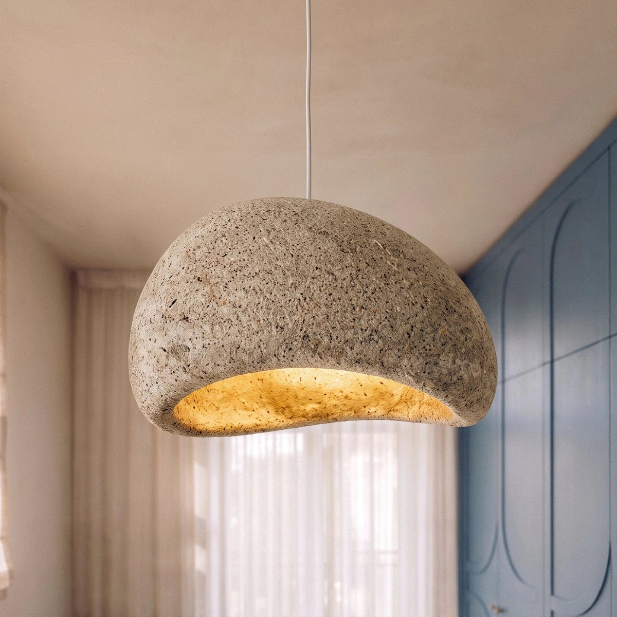 Shibui Sand Metal Pendant Light, second angled view showing the silhouette