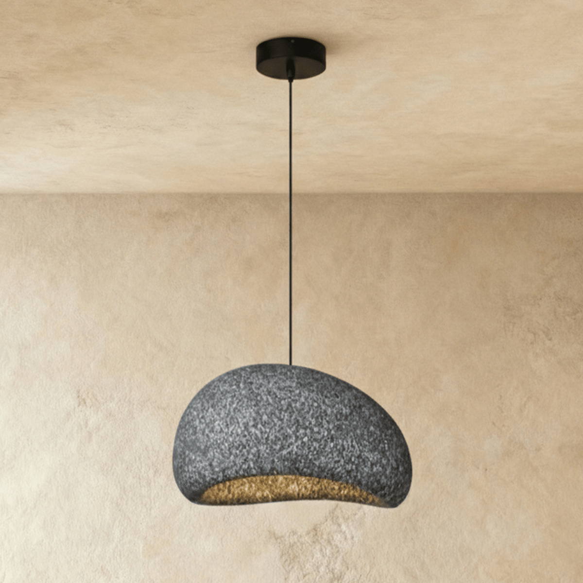 Shibui Sand Metal Pendant Light, shade and diffuser detail