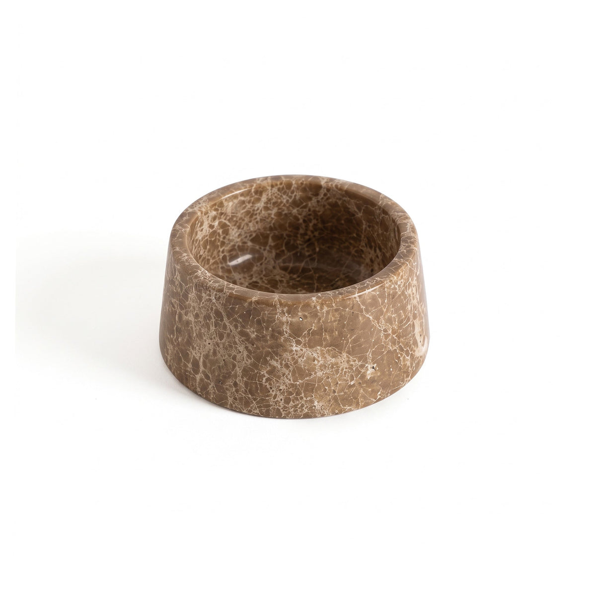 Sierra Marble Pet Bowl, front view