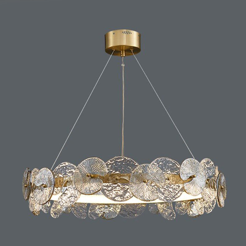 Sorelis Water Lily Ring Chandelier, second unlit detail view