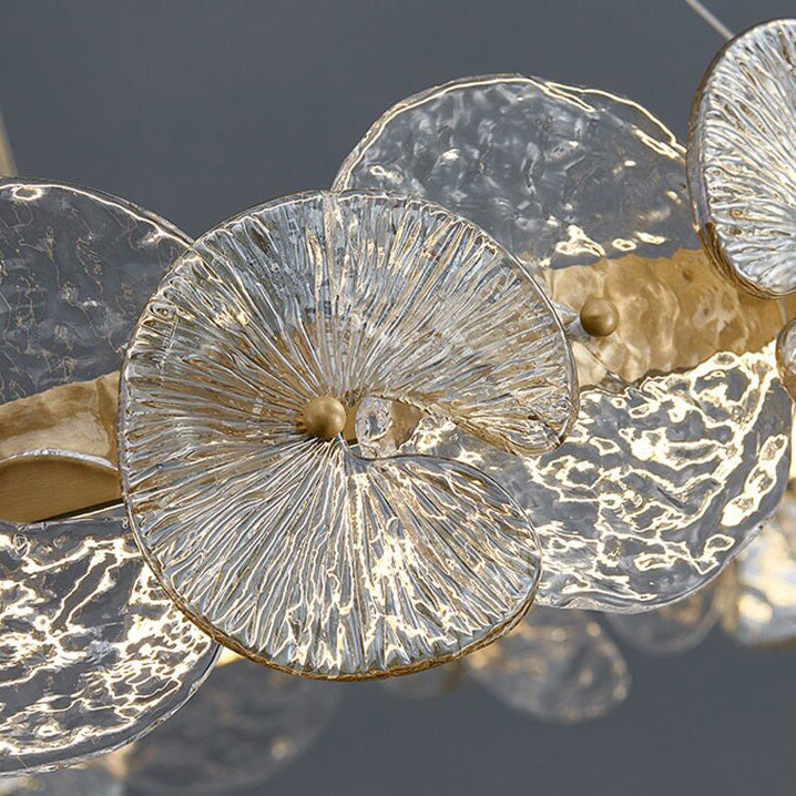 Sorelis Water Lily Ring Chandelier, third full fixture view