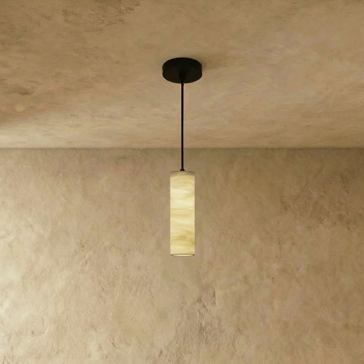 Sten Alabaster Pendant Light, shade and diffuser detail