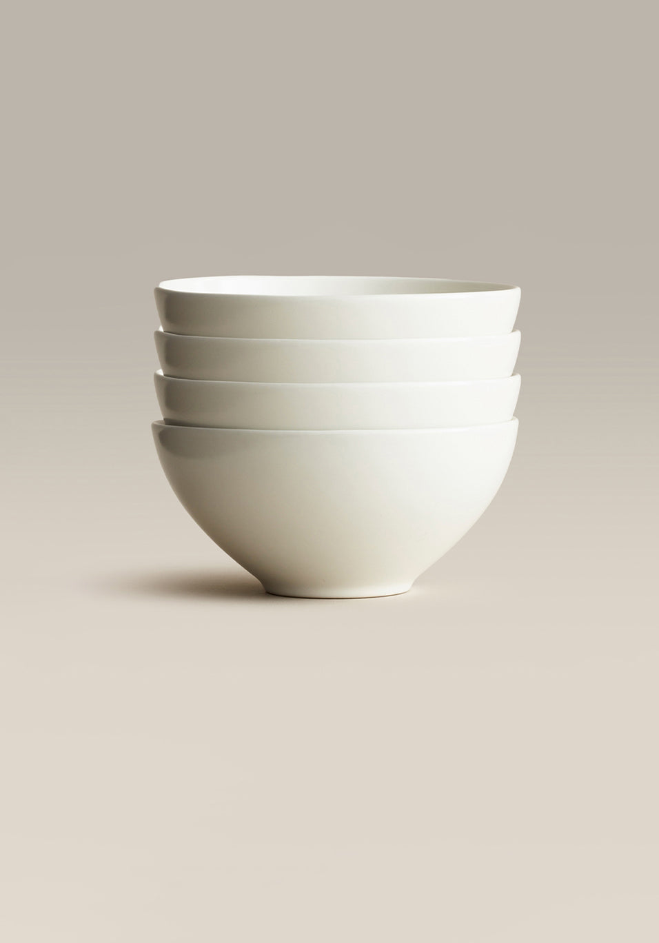 Stoneware Small Bowl Set, Moon, stacked