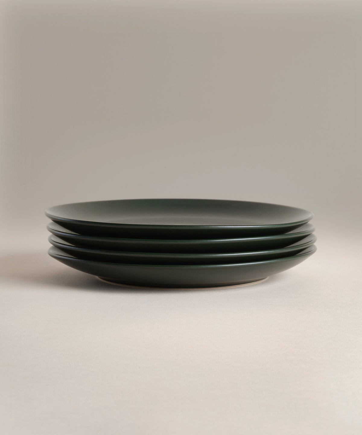 Stoneware Small Plate Set, Balsam, full set laid out