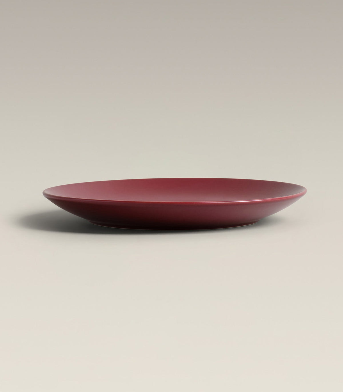 Stoneware Small Plate Set, Plum, a single piece shown on its own