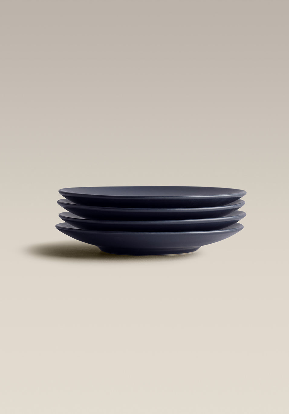 Stoneware Treat Plate Set, Midnight, underside and base detail
