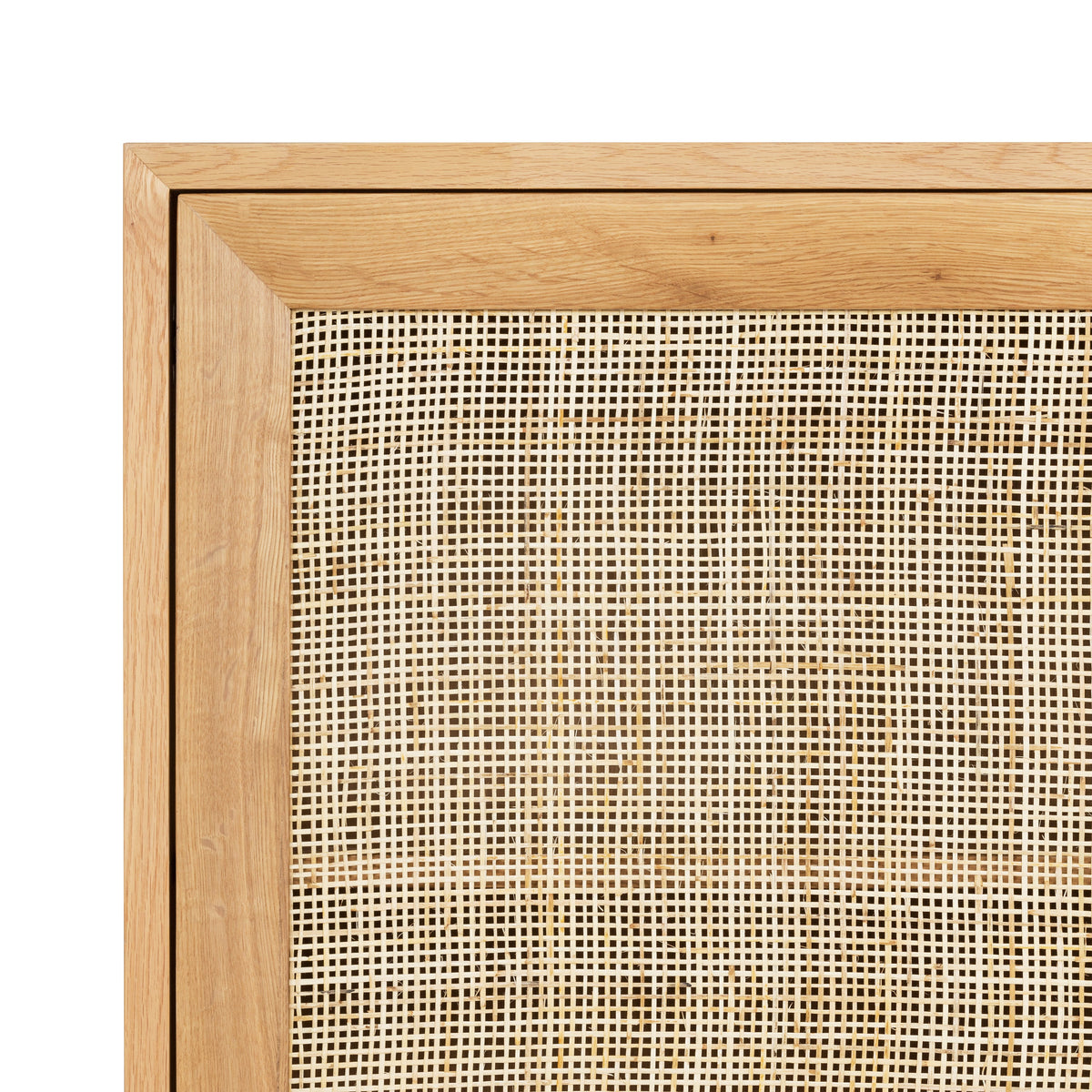 Tate 76" Oak Sideboard, top surface close up