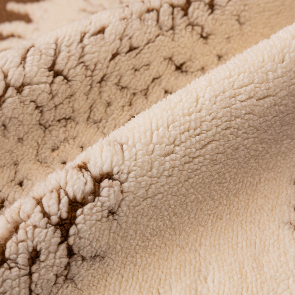 Textured Stripe Plush Bolster Pet Sofa Bed, side profile