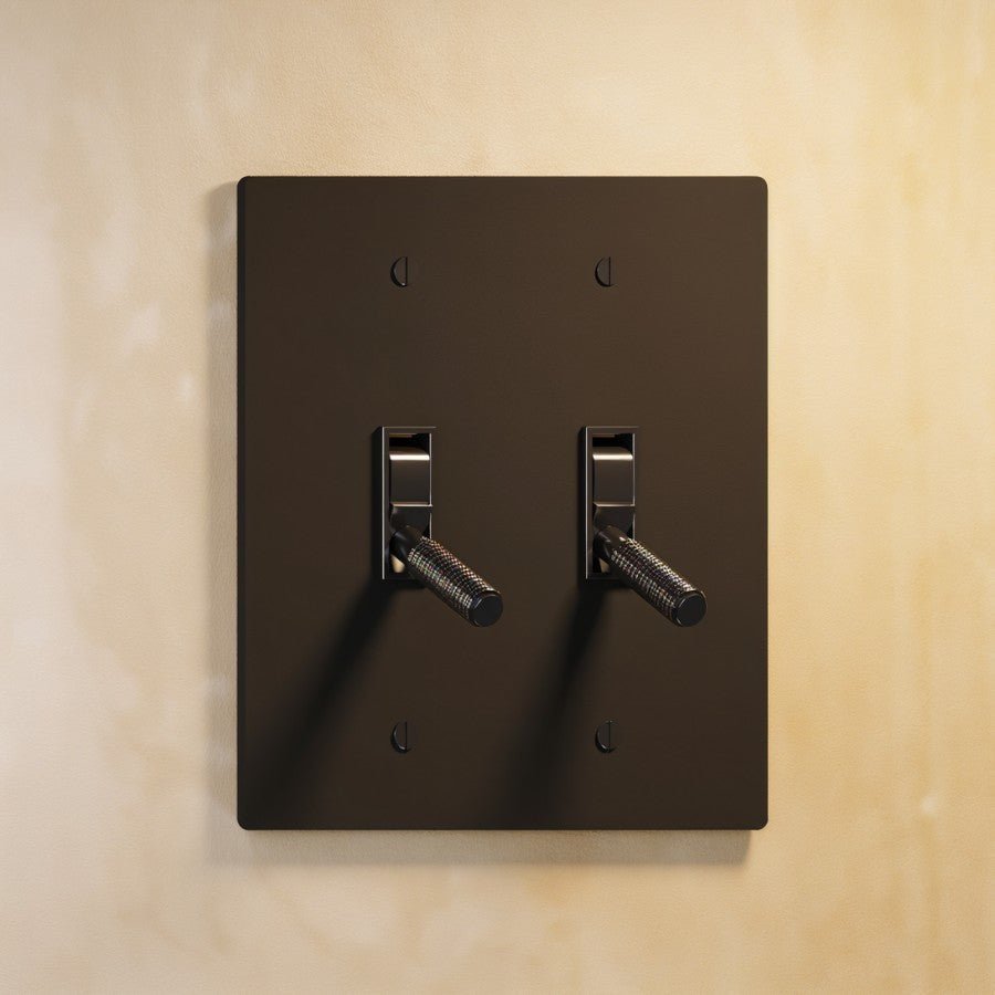 The Architectural Brass 4-Way Toggle Switch (1 to 5 Gang), finish close up (2)