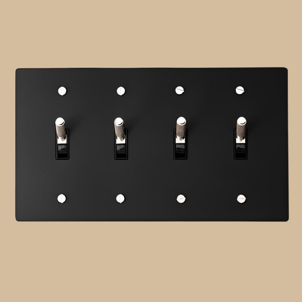 The Architectural Brass 4-Way Toggle Switch (1 to 5 Gang)
