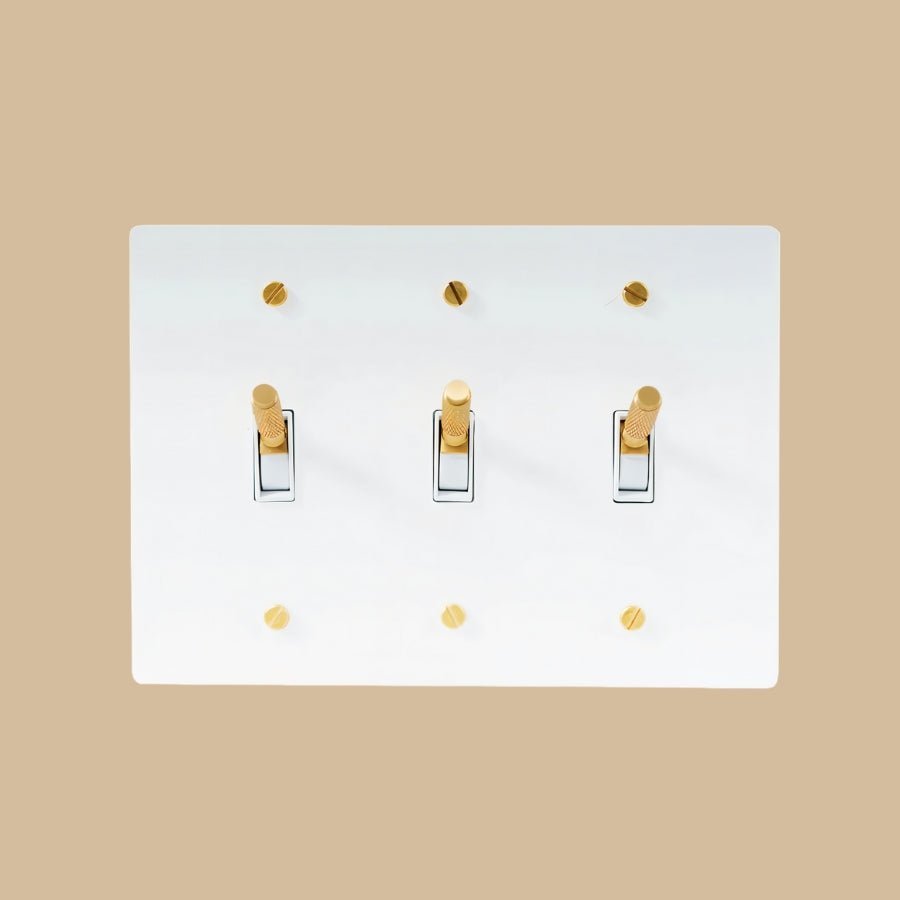 The Architectural Brass 4-Way Toggle Switch (1 to 5 Gang)