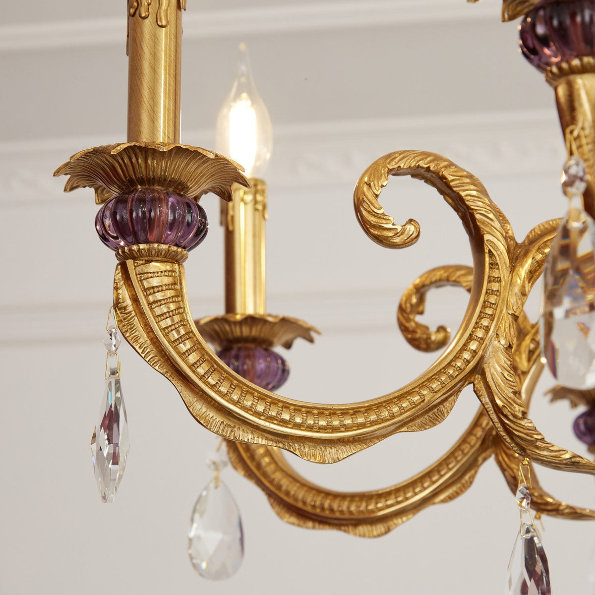 Verona Chandelier, second angled three quarter view
