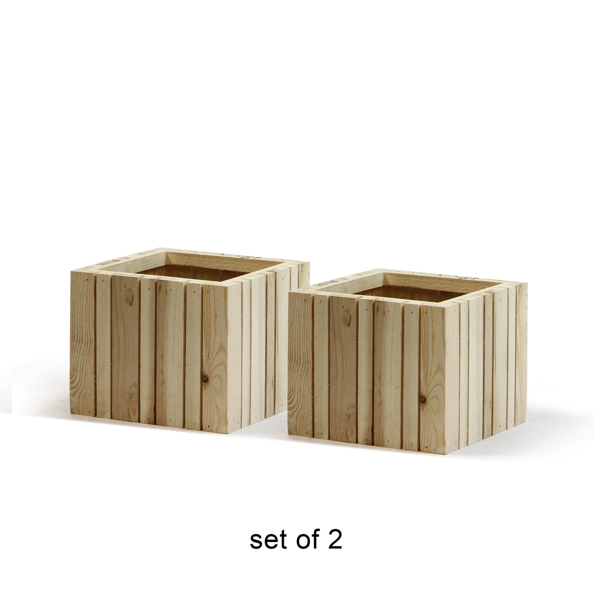 Vertical Slat Wood Planter, corner and joinery detail