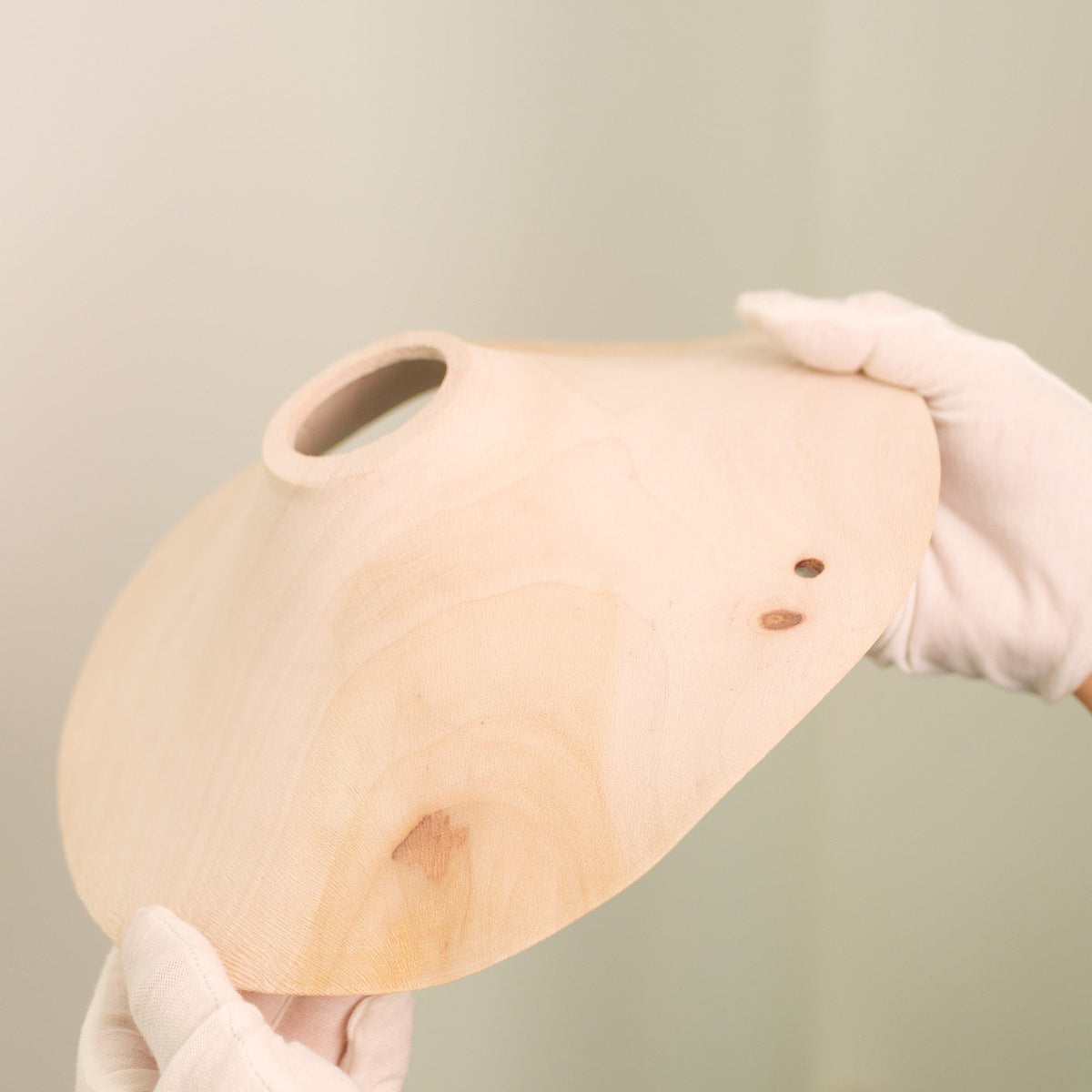 Yakusugi Wabi-sabi Wood Pendant Light, top down view