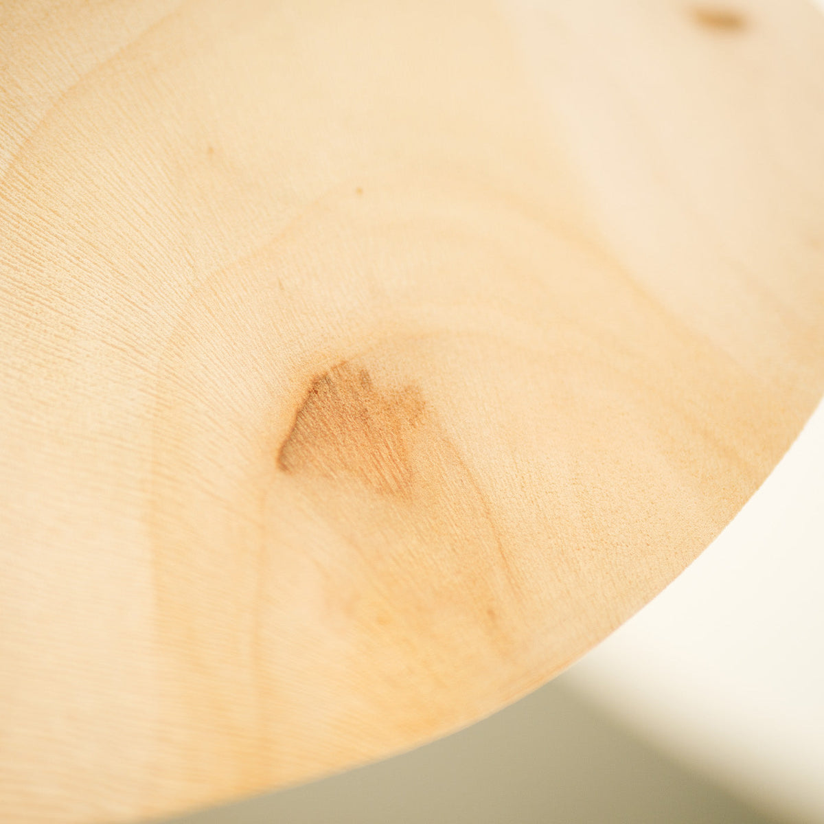 Yakusugi Wabi-sabi Wood Pendant Light, styled above a table