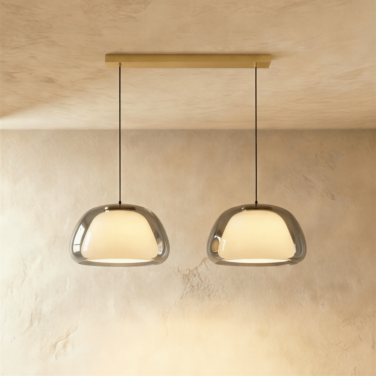 Zabda Metal Pendant Light, top of the shade in detail