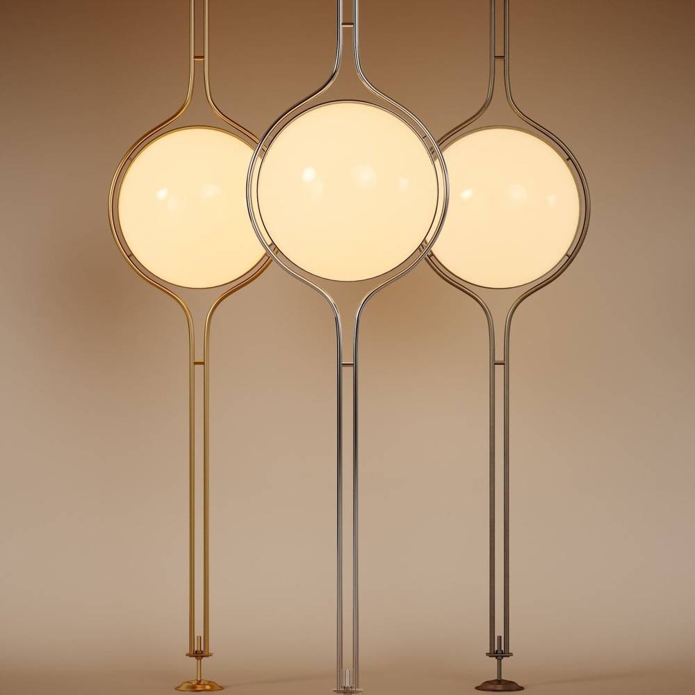 Zuru Floor To Ceiling Lamp - Open Box, lit after dark