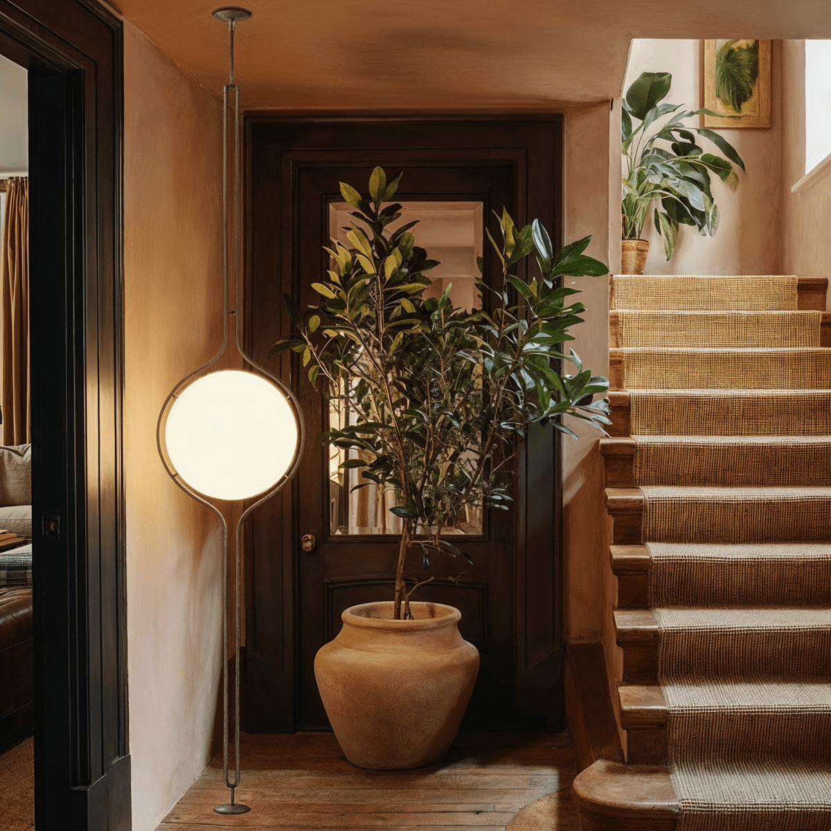 Zuru Floor To Ceiling Lamp - Open Box, ceiling mount detail