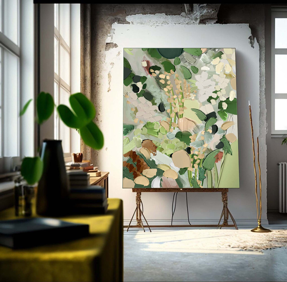 Abstract Canvas Art #AB095