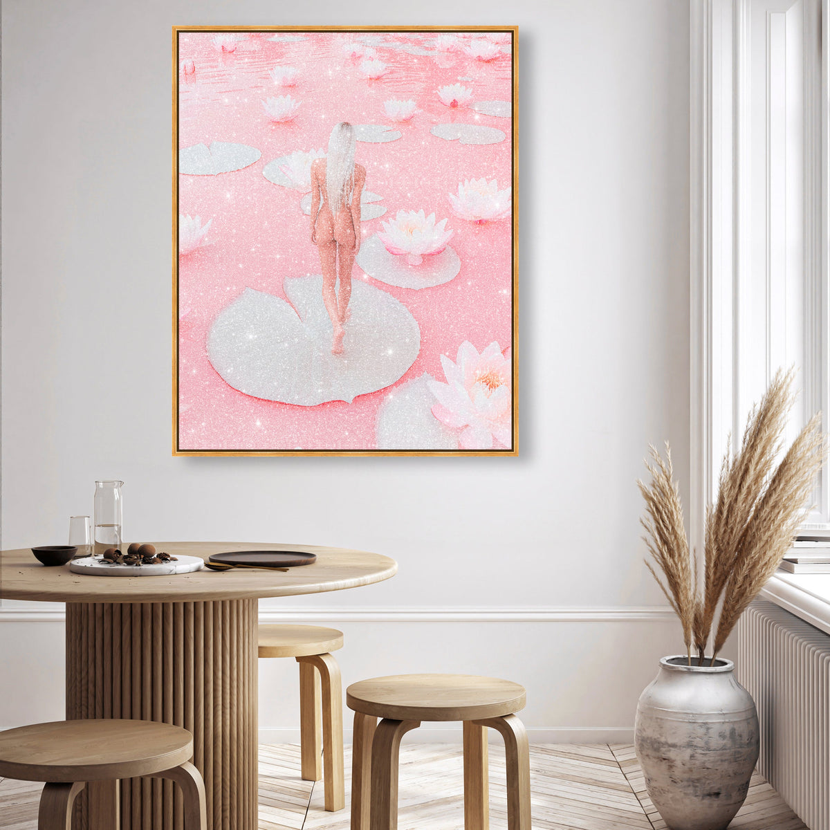 Nude Walk Among Petals