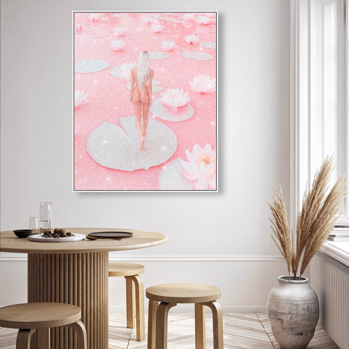 Nude Walk Among Petals