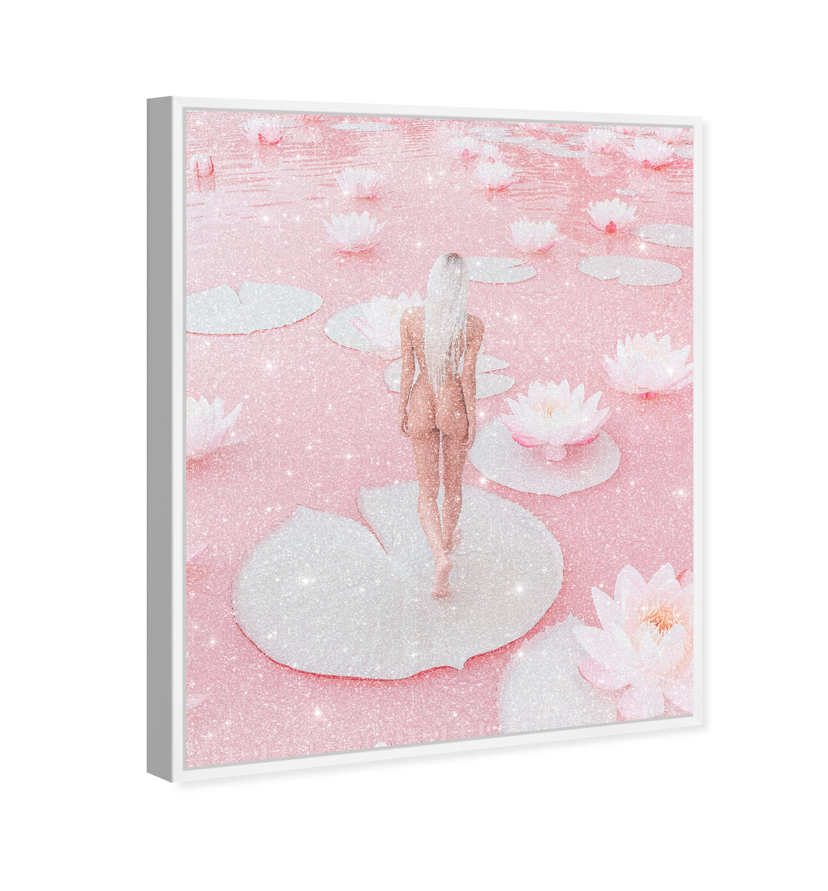 Nude Walk Among Petals