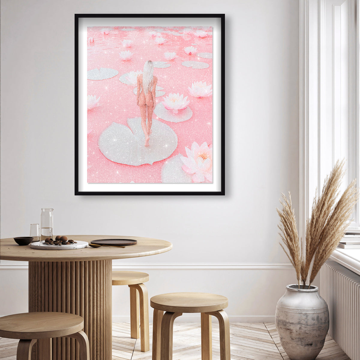 Nude Walk Among Petals