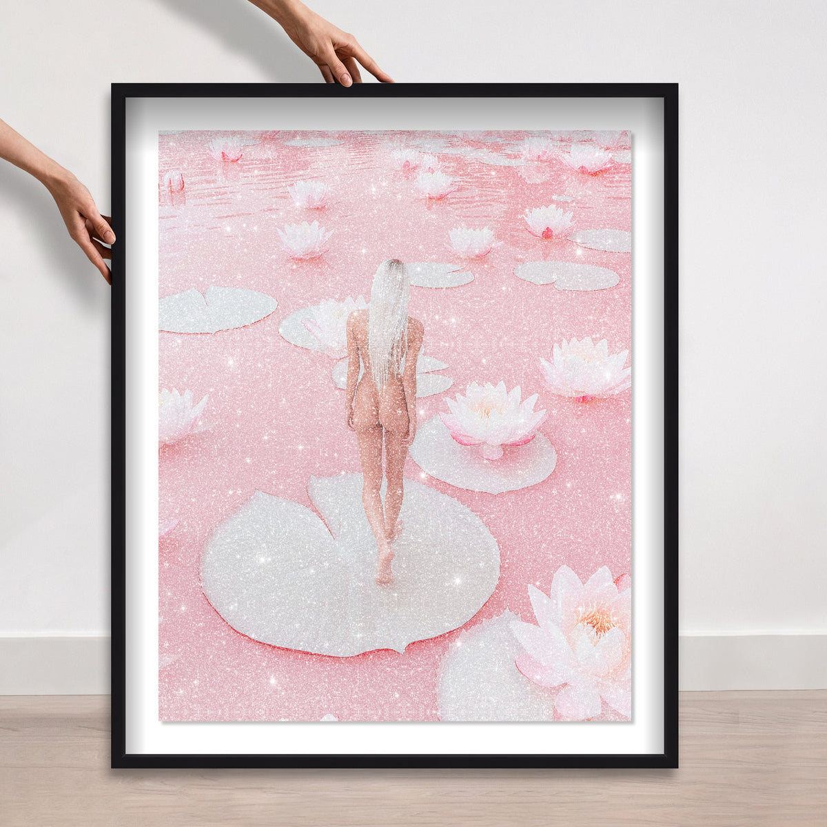 Nude Walk Among Petals