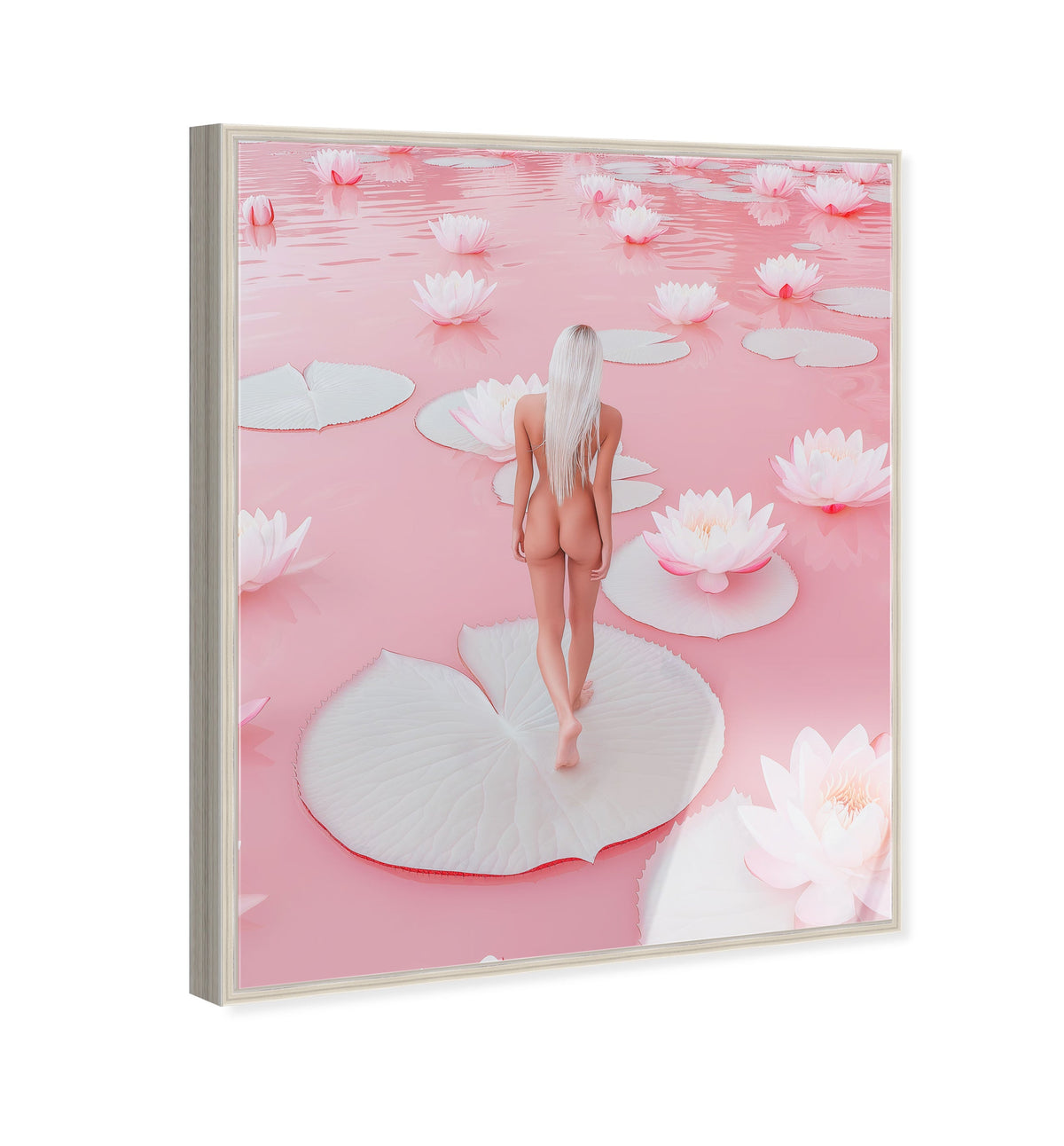 Nude Walk Among Petals
